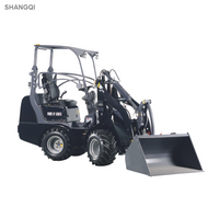 Euro 5 Engine Compact Wheel Loader مع CE للأراضي الزراعية 