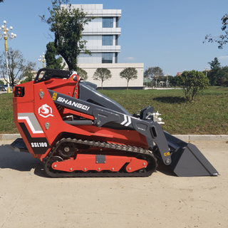 بيع المصنع مباشرة اللودر المجنزر الصغير الجديد Kubota Engine Skid Steer Loader مع دلو قياسي